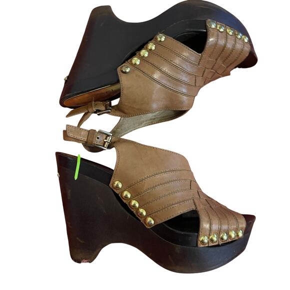 MICHAEL Michael Kors Tan & Gold Harlow Sandal - GUC 6.5 - Picture 5 of 10